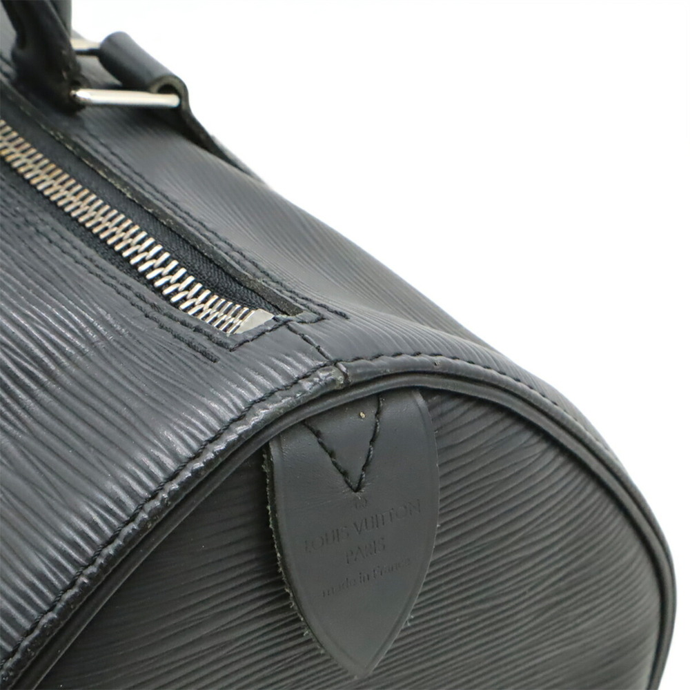 LOUIS VUITTON Epi Speedy 30 Handbag, Soft Leather, Noir Black, M59222 - Picture 9 of 9